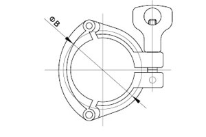 精美展示三片式卡箍實(shí)拍圖,讓客戶更直觀的了解我們的產(chǎn)品!