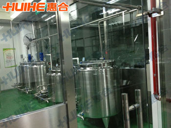 精美展示果汁飲料生產線_中小型果汁飲料生產線設備實拍圖,讓客戶更直觀的了解我們的產品!