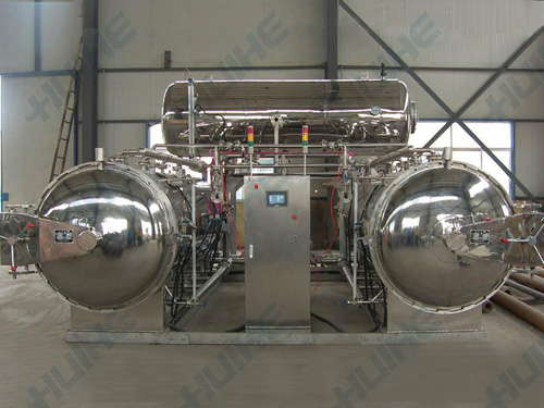 三鍋并聯水浴式殺菌鍋